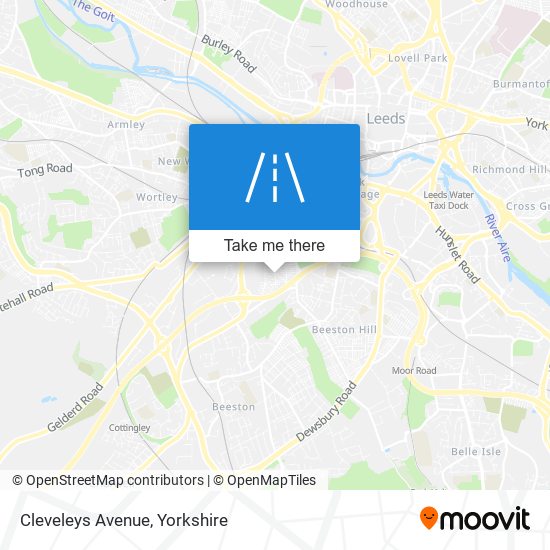 Cleveleys Avenue map