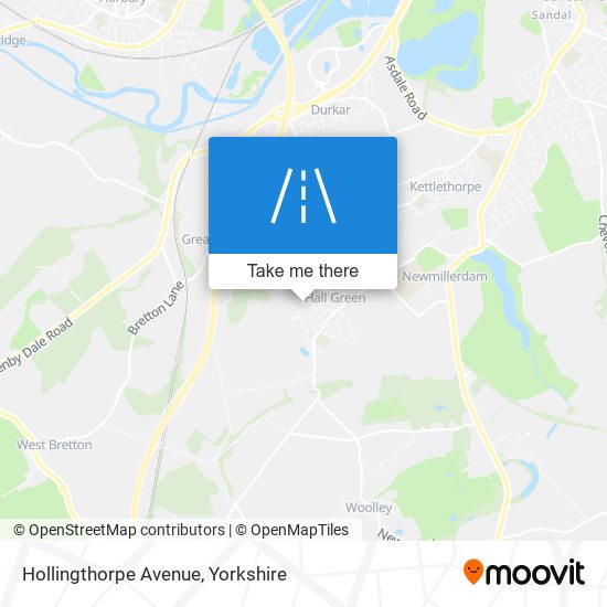 Hollingthorpe Avenue map