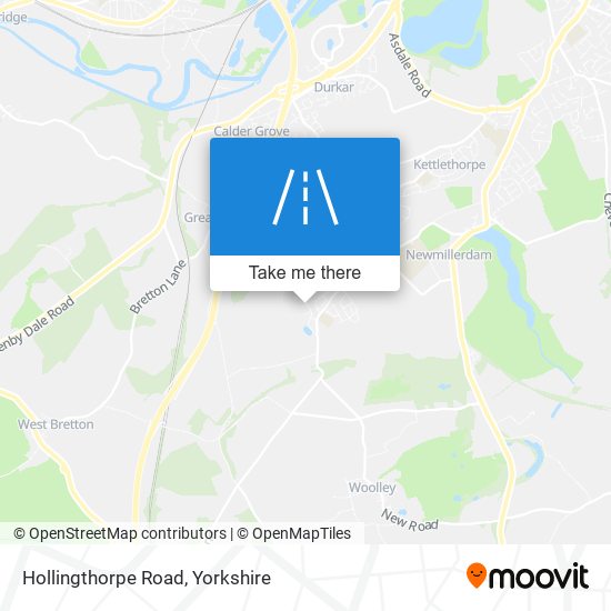 Hollingthorpe Road map