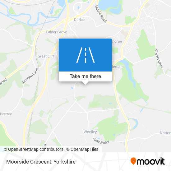 Moorside Crescent map
