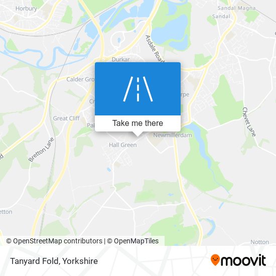 Tanyard Fold map