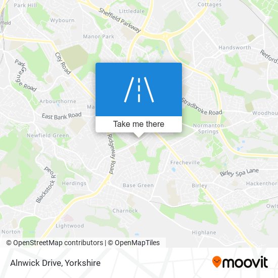 Alnwick Drive map