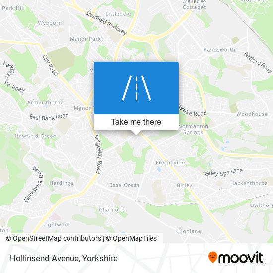 Hollinsend Avenue map