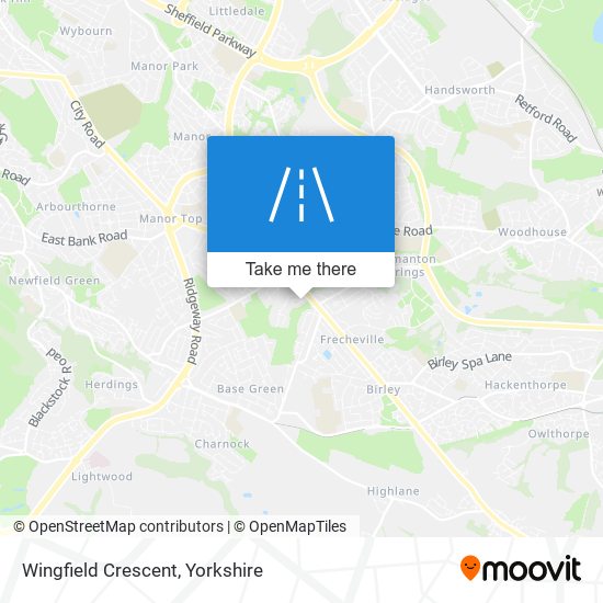 Wingfield Crescent map