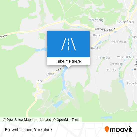 Brownhill Lane map
