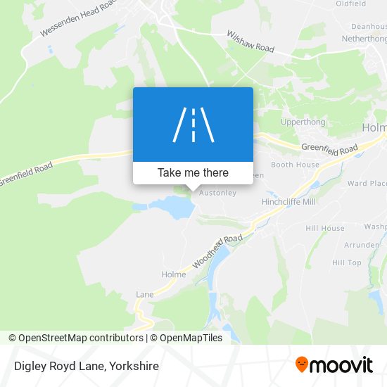 Digley Royd Lane map
