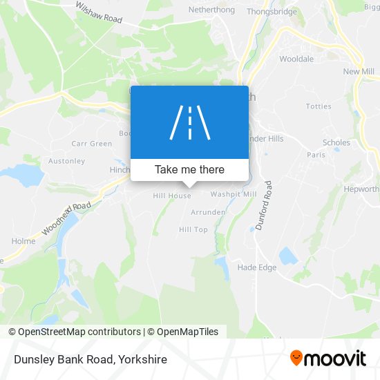 Dunsley Bank Road map