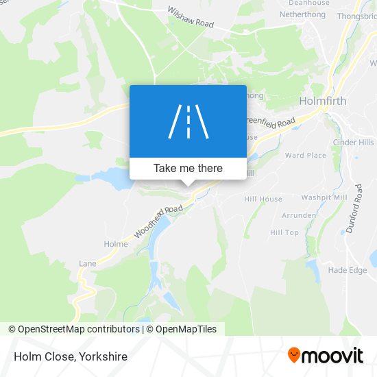 Holm Close map