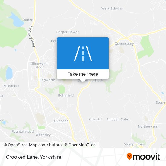 Crooked Lane map