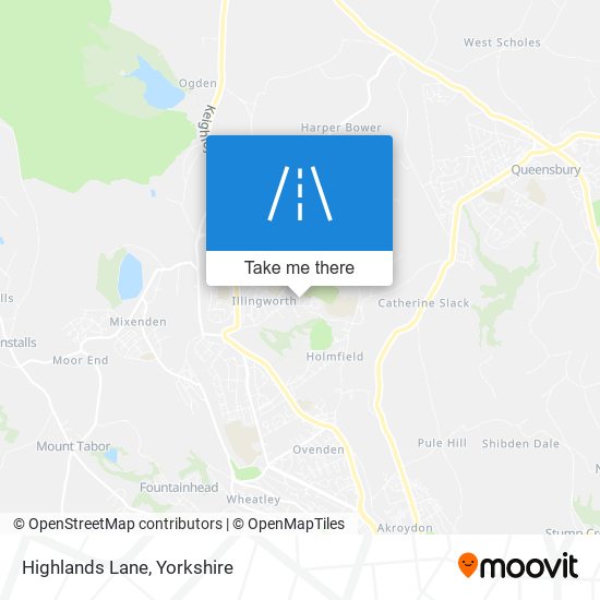 Highlands Lane map