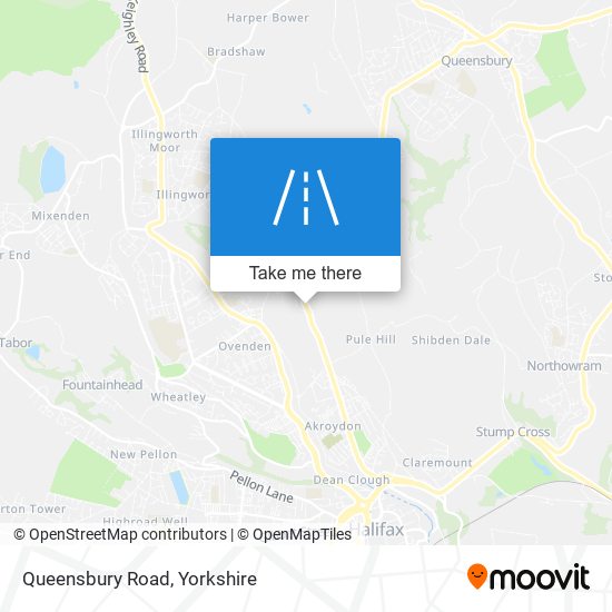 Queensbury Road map