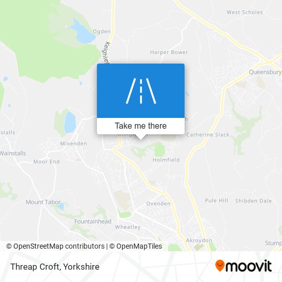 Threap Croft map