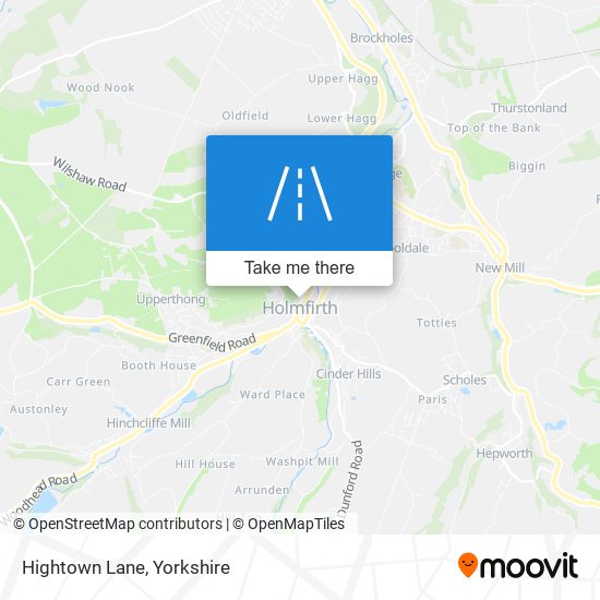 Hightown Lane map