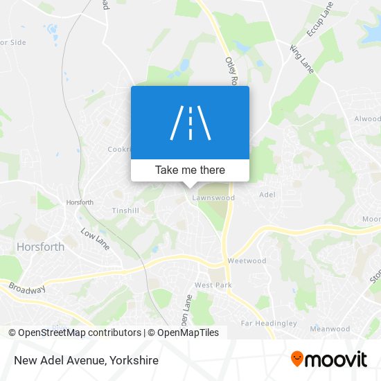 New Adel Avenue map