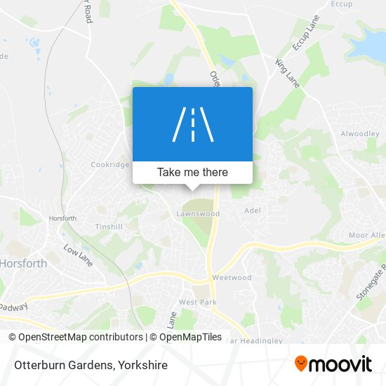 Otterburn Gardens map