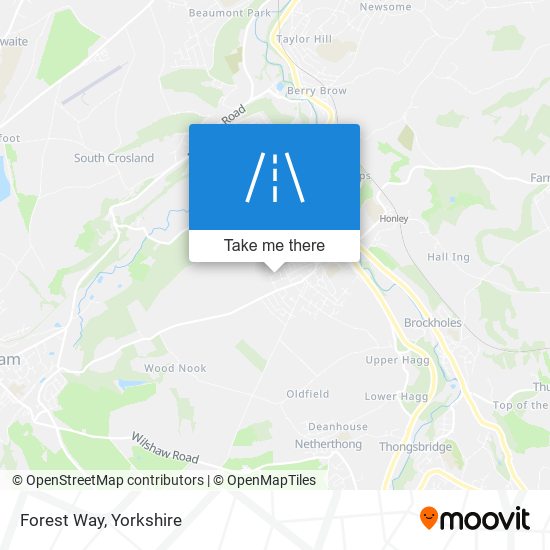 Forest Way map