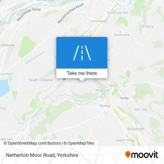 Netherton Moor Road map