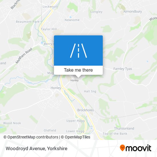 Woodroyd Avenue map