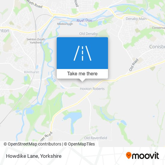 Howdike Lane map