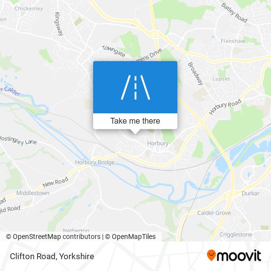 Clifton Road map