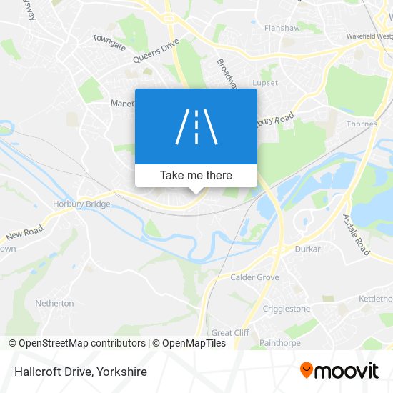 Hallcroft Drive map