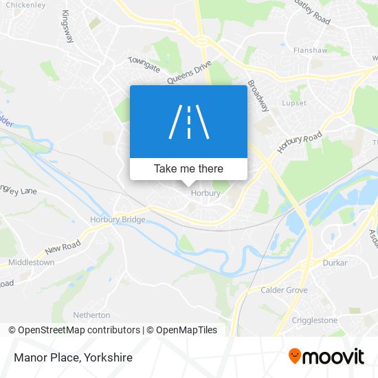 Manor Place map