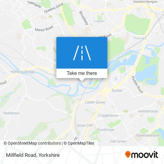Millfield Road map