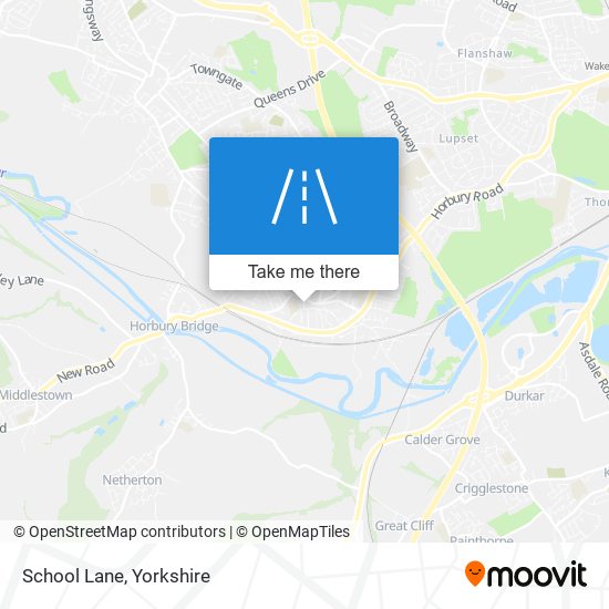 School Lane map