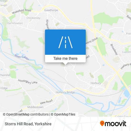 Storrs Hill Road map