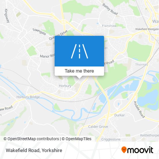 Wakefield Road map