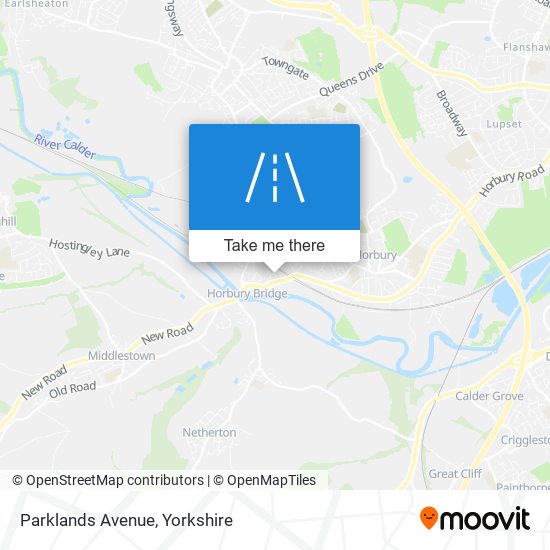 Parklands Avenue map