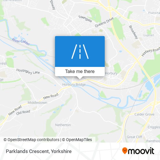 Parklands Crescent map