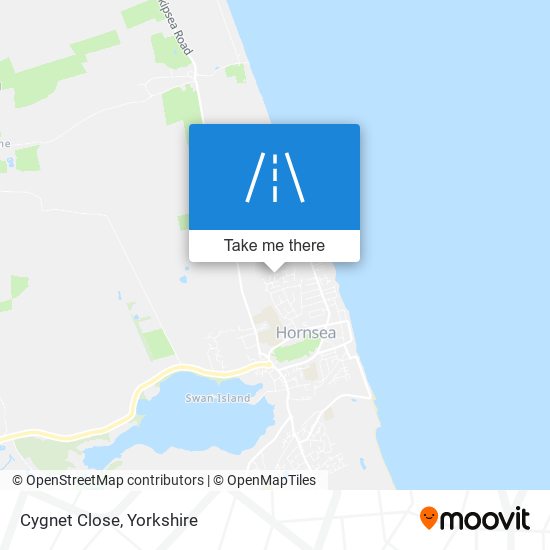 Cygnet Close map