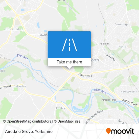 Airedale Grove map