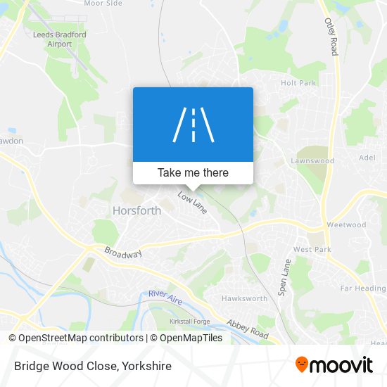 Bridge Wood Close map