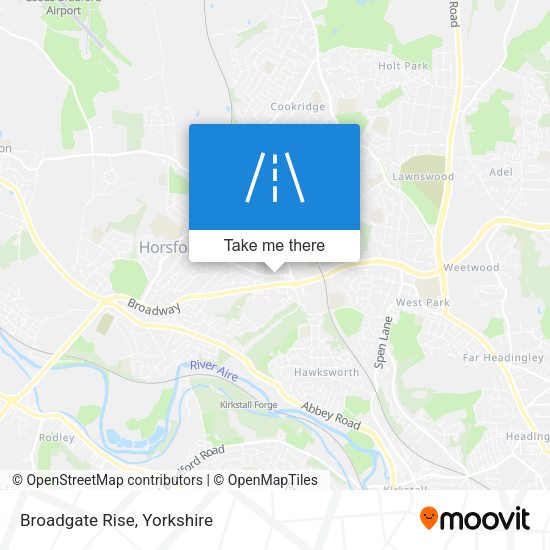 Broadgate Rise map