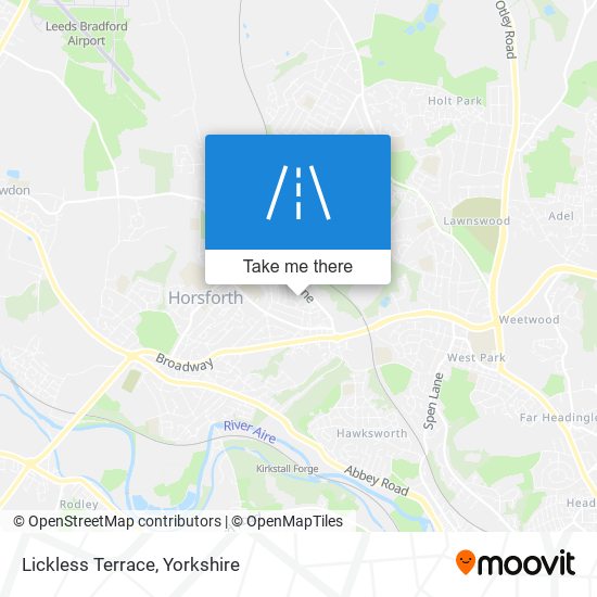 Lickless Terrace map