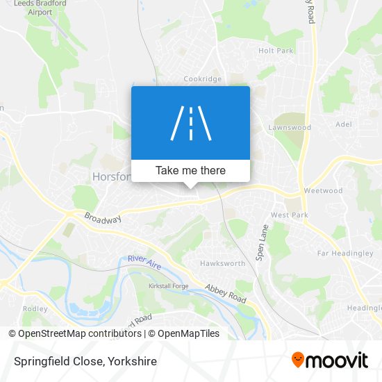 Springfield Close map