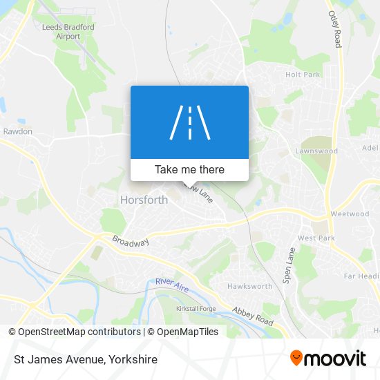 St James Avenue map