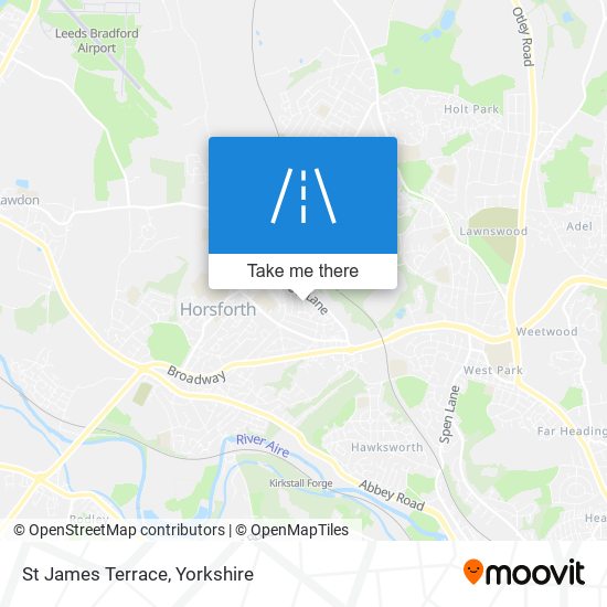 St James Terrace map