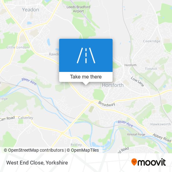 West End Close map