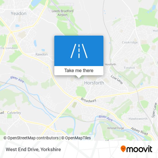 West End Drive map