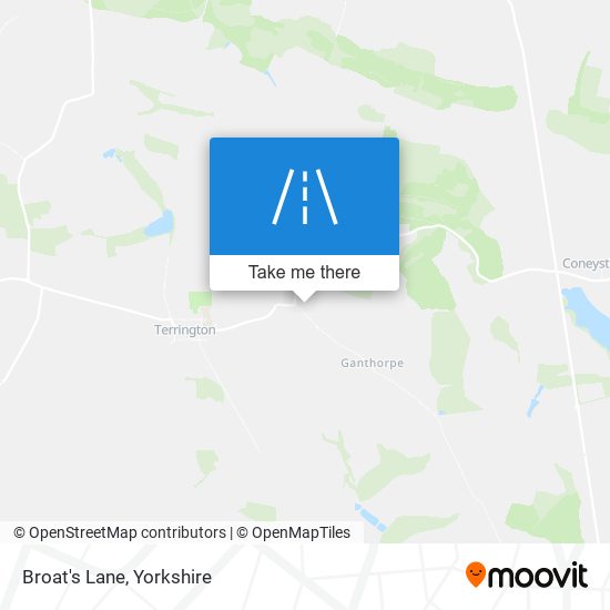 Broat's Lane map