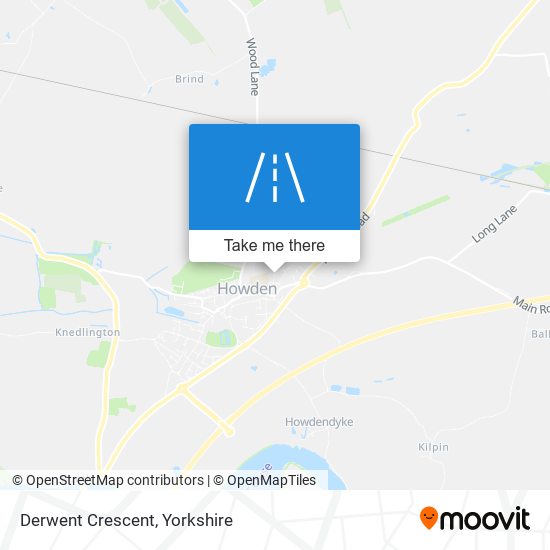 Derwent Crescent map