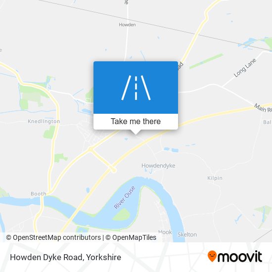Howden Dyke Road map