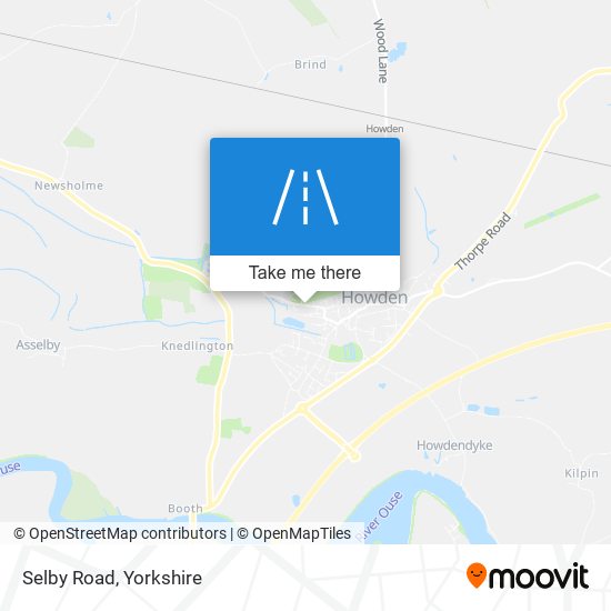 Selby Road map