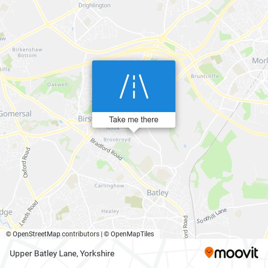 Upper Batley Lane map
