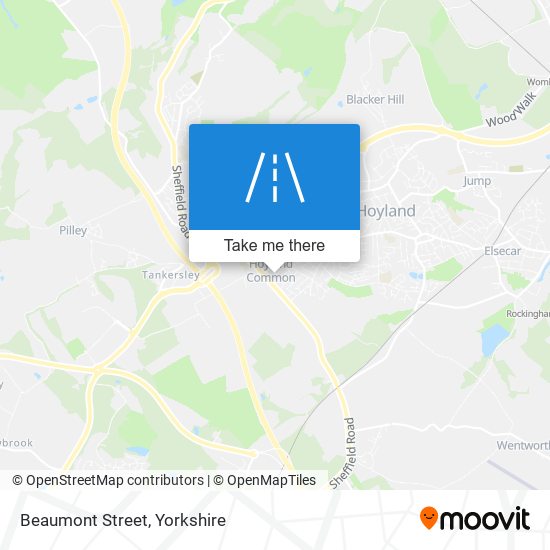 Beaumont Street map