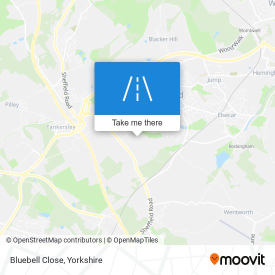 Bluebell Close map