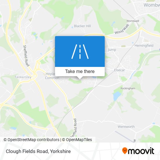 Clough Fields Road map